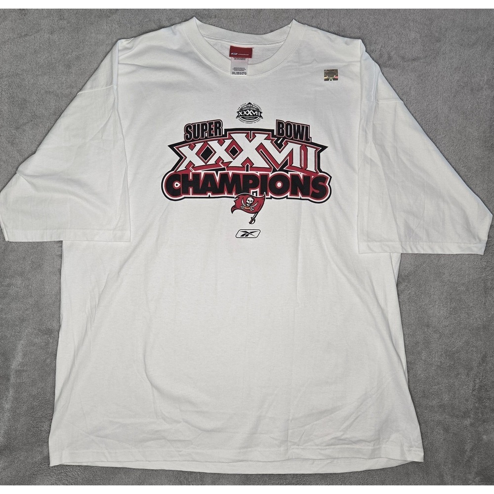 Vintage Tampa Bay Buccaneers Shirt Mens 2XL Reebok Super Bowl XXXVII Champions